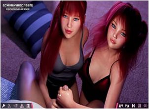 Gorgeous animated redhead gets double drilled